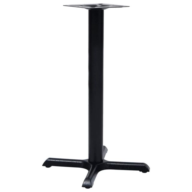 Berkfield Home Bistro Table Leg Black 56x56x72 cm Cast Iron - Size: 56 x 56 x 72 cm - image 1