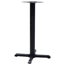 Berkfield Home Bistro Table Leg Black 56x56x72 cm Cast Iron - Size: 56 x 56 x 72 cm - thumbnail 1