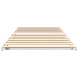 Berkfield Home Floor Bed Frame White 100 x 200 cm Solid pine wood - thumbnail 6