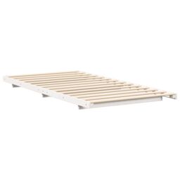 Berkfield Home Floor Bed Frame White 100 x 200 cm Solid pine wood - thumbnail 8