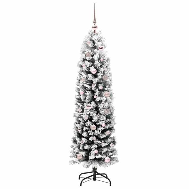 Berkfield Home Stunning Artificial Christmas Tree with 150 LEDs with Stand Green - image 1