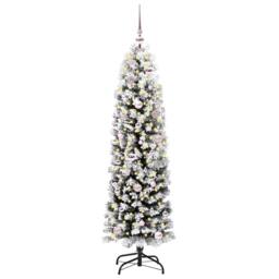 Berkfield Home Stunning Artificial Christmas Tree with 150 LEDs with Stand Green - thumbnail 3