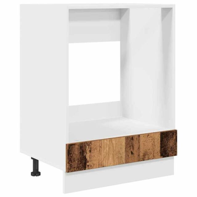 Berkfield Home Oven Cabinet in Old Wood ‚Äì 60x46x81.5 cm Made from Engineered Wood in Brown - image 1