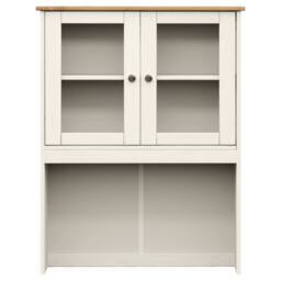 Berkfield Home Highboard VIGO White 78x40x175 cm Solid Wood Pine - Size: 78 x 40 x 175 cm - thumbnail 9