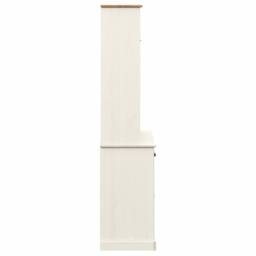 Berkfield Home Highboard VIGO White 78x40x175 cm Solid Wood Pine - Size: 78 x 40 x 175 cm - thumbnail 6