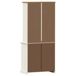 Berkfield Home Highboard VIGO White 78x40x175 cm Solid Wood Pine - Size: 78 x 40 x 175 cm - thumbnail 7