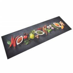 Berkfield Home Kitchen Rug Washable Spices 60x180 cm Velvet