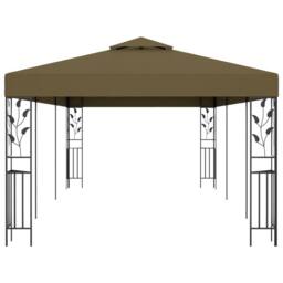 Berkfield Home Gazebo 6x3 m Taupe 180 g/m ² - thumbnail 1