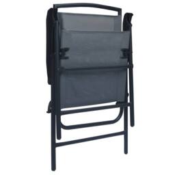 Berkfield Home Comfortable Folding Garden Chairs 2 pcs Texilene Grey - thumbnail 6