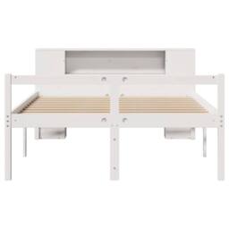 Berkfield Home Bed Frame w/Drawers Frame Sonoma Oak 180x200 cm Super King in White - thumbnail 4