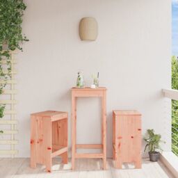 Berkfield Home Bar Stools 2 pcs 40x36x75 cm Solid Wood Douglas in Brown - Size: 40 x 36 x 75 cm