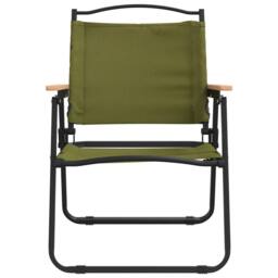 Berkfield Home Camping Chairs 2 pcs Green 54x55x78 cm Oxford Fabric - Size: 54 x 55 x 78 cm - thumbnail 4