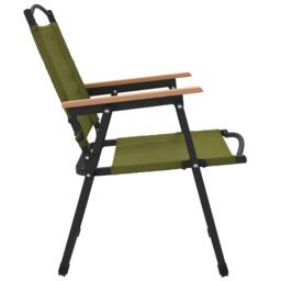 Berkfield Home Camping Chairs 2 pcs Green 54x55x78 cm Oxford Fabric - Size: 54 x 55 x 78 cm - thumbnail 5