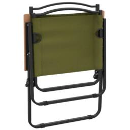 Berkfield Home Camping Chairs 2 pcs Green 54x55x78 cm Oxford Fabric - Size: 54 x 55 x 78 cm - thumbnail 6