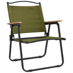 Berkfield Home Camping Chairs 2 pcs Green 54x55x78 cm Oxford Fabric - Size: 54 x 55 x 78 cm - thumbnail 3