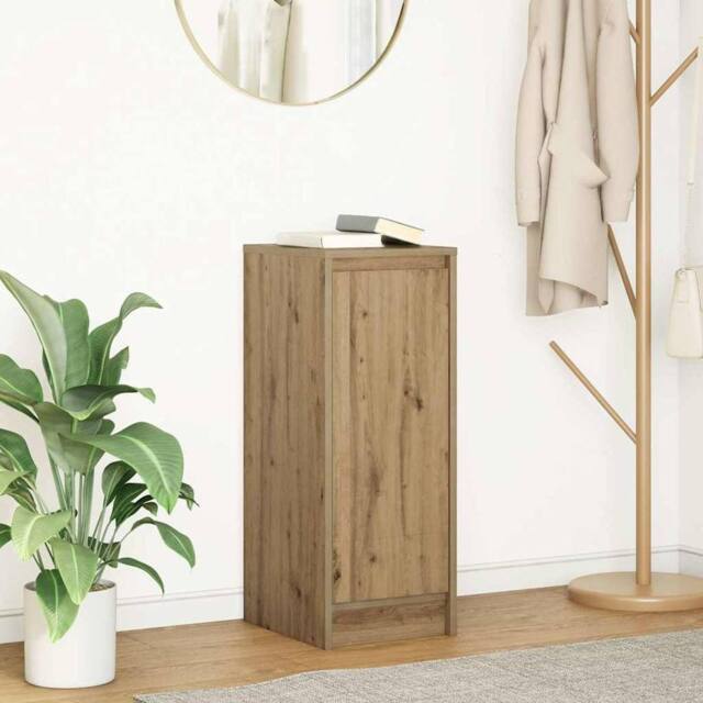 Berkfield Home Sideboard Artisan Oak 29.5x34x76 cm Engineered Wood in Brown - image 1