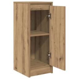 Berkfield Home Sideboard Artisan Oak 29.5x34x76 cm Engineered Wood in Brown - thumbnail 5