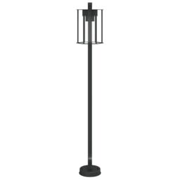 Berkfield Home Outdoor Floor Lamps 3pcs Black 100 cm Stainless Steel - thumbnail 4