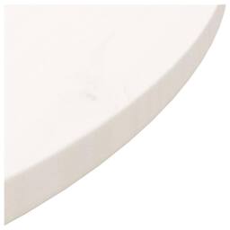 Berkfield Home Table Top Round White Ã˜70x3 cm Solid Wood Pine - Size: 70x3 cm - thumbnail 6