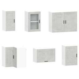 Berkfield Home 11 Piece Kitchen Cabinet Set Porto Concrete Grey Engineered Wood - thumbnail 5