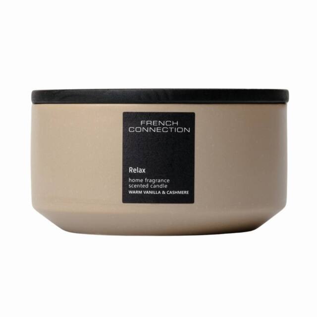 French Connection Stone Collection - Warm Vanilla & Cashmere Candle 224G (1-Wick) - FCC005CS in Pink - Size: Large - image 1