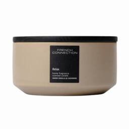 French Connection Stone Collection - Warm Vanilla & Cashmere Candle 224G (1-Wick) - FCC005CS in Pink - Size: Large