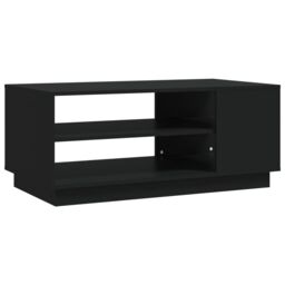 Berkfield Home Coffee Table Black 102x55x43 cm Engineered Wood - Size: 102 x 55 x 43 cm - thumbnail 2