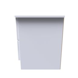 Ready Assembled 2 U Holborn 2 Drawer Bedside Cabinet (Ready Assembled) in White - Size: Small - thumbnail 5