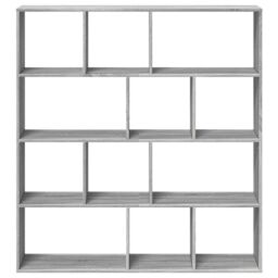 Berkfield Home Book Cabinet Grey Sonoma 132x29x141.5 cm Engineered Wood - thumbnail 5