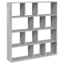 Berkfield Home Book Cabinet Grey Sonoma 132x29x141.5 cm Engineered Wood - thumbnail 2