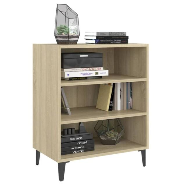 Berkfield Home Sideboard Sonoma Oak 57x35x70 cm Engineered Wood in Light Tan - Size: 57 x 35 x 70 cm - image 1