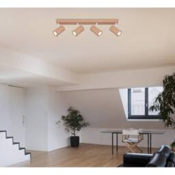 Netlighting Robby Ceiling Spotlight Bar Peach Fuzz Matt 4x GU10 in Beige - thumbnail 5