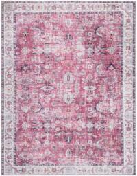 THE RUGS Rada Vintage Washable Rug - Ultra Soft Polyamide Traditional Style in Pink - Size: 120 cm x 160 cm - thumbnail 1