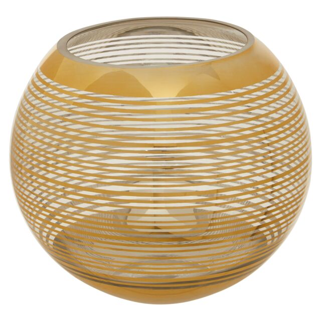 Orsina Raya Large Rounded Glass Vase in Gold - image 1
