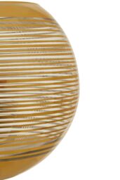 Orsina Raya Large Rounded Glass Vase in Gold - thumbnail 3