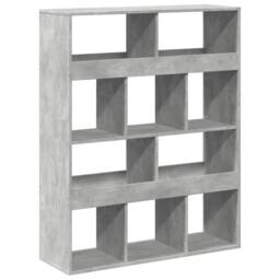 Berkfield Home Classic Bookcase Concrete Grey 100x33x125.5 cm Engineered Wood - thumbnail 3
