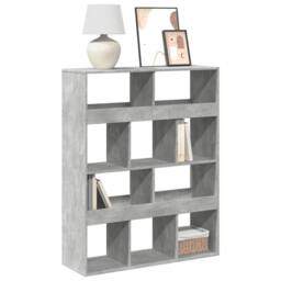 Berkfield Home Classic Bookcase Concrete Grey 100x33x125.5 cm Engineered Wood - thumbnail 2