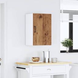Berkfield Home Kitchen Wall Cabinet¬†Porto Old Wood Engineered Wood in Brown - thumbnail 3