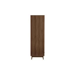 Birlea 2 Door 1 Drawer Walnut Wardrobe Herringford Chevron Parquet in Brown - thumbnail 9