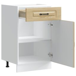 Berkfield Home Kitchen Base Cabinet Kalmar Sonoma Oak Engineered Wood in Brown - thumbnail 5