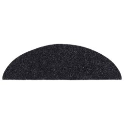Berkfield Home Self-adhesive Stair Mats 10 pcs Black 56x17x3 cm Needle Punch - Size: Medium - thumbnail 5
