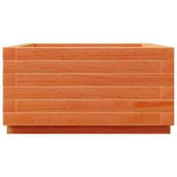 Berkfield Home Decorative Garden Planter Wax Brown 50x50x26.5 cm Solid Wood Pine - thumbnail 6