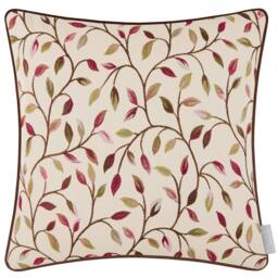 Voyage Maison Cervino Piped Jacquard Cushion in Dark Red - Size: 43 cm x 43 cm - thumbnail 2