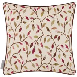 Voyage Maison Cervino Piped Jacquard Cushion in Dark Red - Size: 43 cm x 43 cm - thumbnail 3