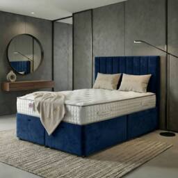 DS Living Aether Dark Blue Divan Bed - Size: King - thumbnail 3