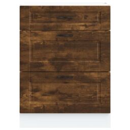 Berkfield Home Kitchen Base Cabinet Porto Smoked Oak Engineered Wood in Brown - thumbnail 4
