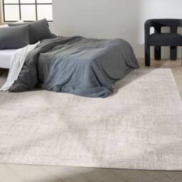 The Rug Shop UK Silver Modern Abstract Polyester Easy to Clean Latex Back Rug - Size: 160 cm x 220 cm - thumbnail 4