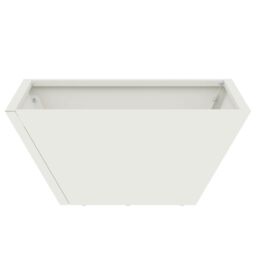 Berkfield Home Garden Bowl Planter White 35x35x15 cm Steel - Size: 35 x 35 x 15 cm - thumbnail 6