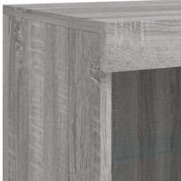 Berkfield Home Sideboard with LED Lights Grey Sonoma 81x37x100 cm - Size: 81 x 37 x 100 cm - thumbnail 9