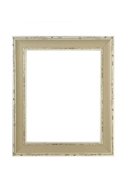 Frames & Mirrors 4U Scandi Limed White Picture Photo Frame A4 in Light Stone - image 1